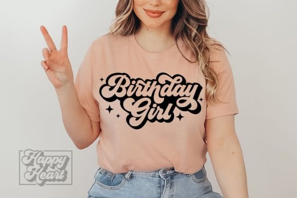 Birthday Girl SVG - Retro Birthday Shirt