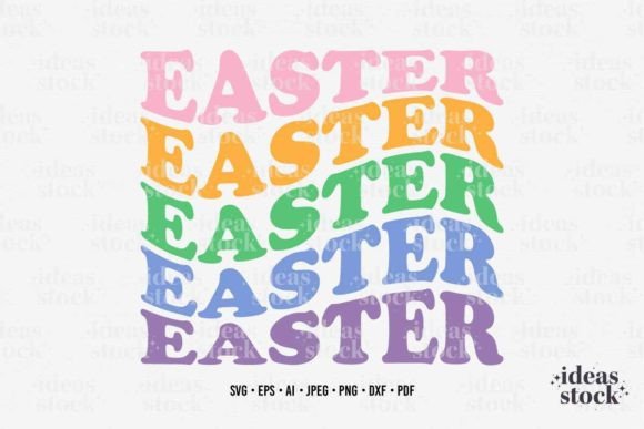 Easter Svg. Retro Easter. Happy Easter.