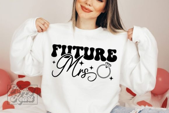 Future Mrs SVG - Retro Diamond Bride PNG