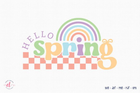 Hello Spring Retro Easter SVG Design Review