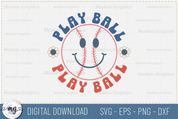 Play Ball - Retro Baseball SVG