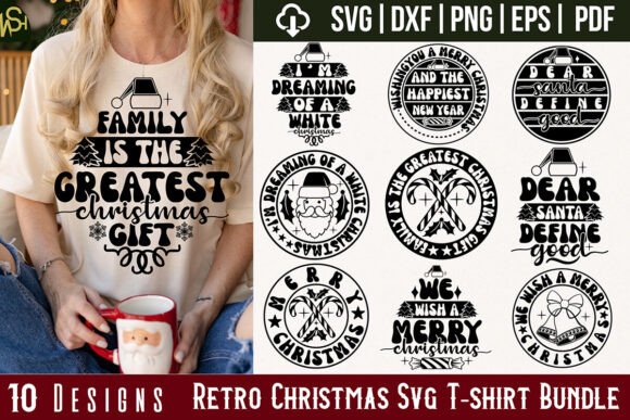 Retro Christmas Svg T-Shirt Bundle Review