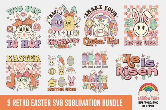 Retro Easter SVG Sublimation Bundle Review