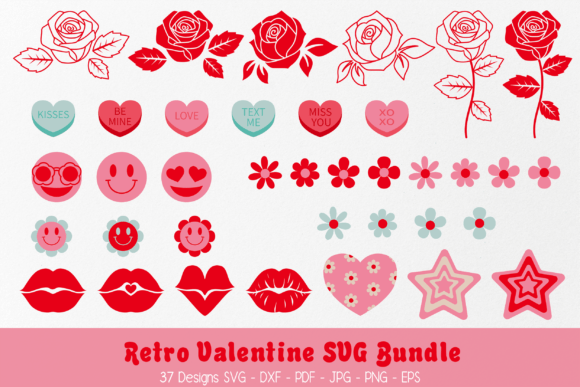 Retro Love Icons SVG Review