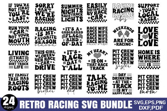 Retro Racing SVG Bundle Review