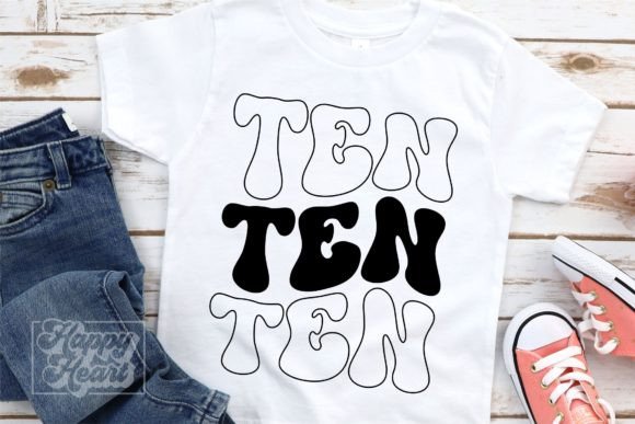 Retro Ten SVG - 10th Birthday Boy PNG