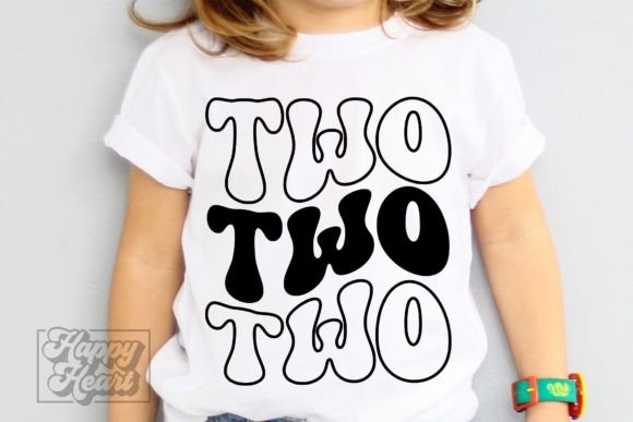 Retro Two SVG - 2nd Birthday Shirt PNG