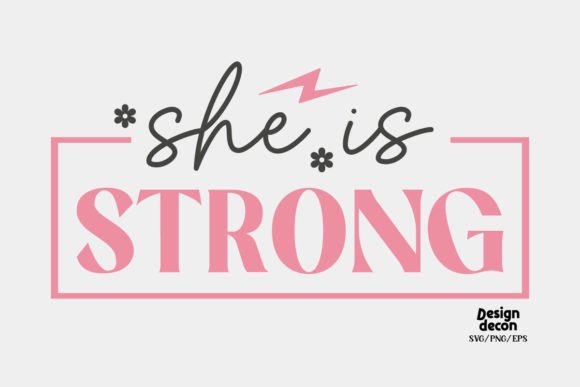 She is Strong Retro Pink SVG Review