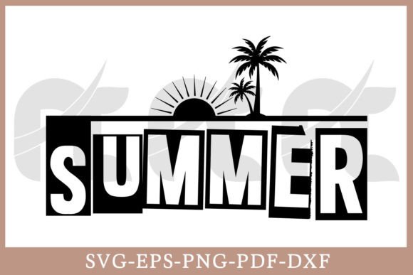 Summer Retro Vintage SVG Cutting File