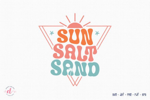 Sun Salt Sand Retro Summer SVG File Review
